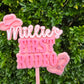 First Rodeo Cake Topper - Pinks