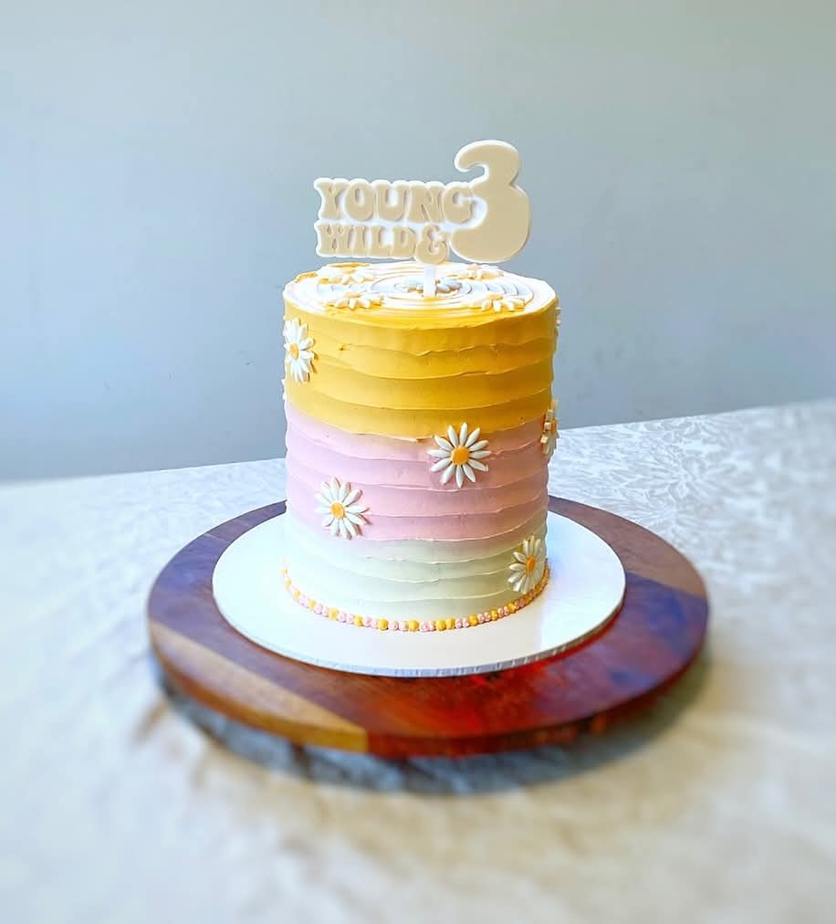 Young Wild and 3 Cake Topper