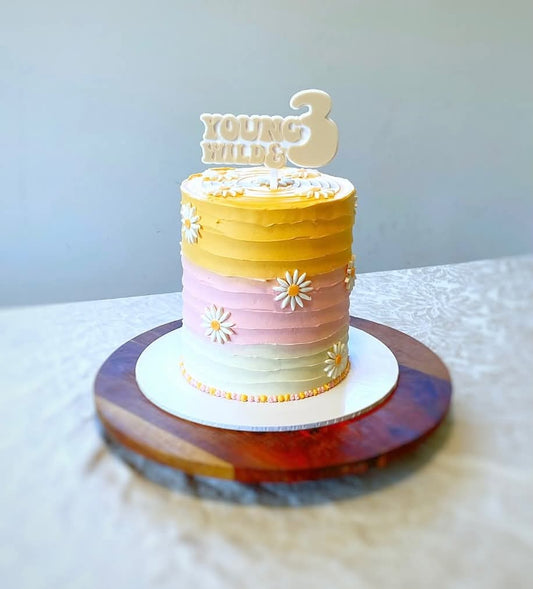 Young Wild and 3 Cake Topper