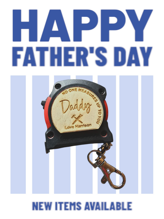 Father's Day Mini Keychain Tape Measure 2m Milwaukee
