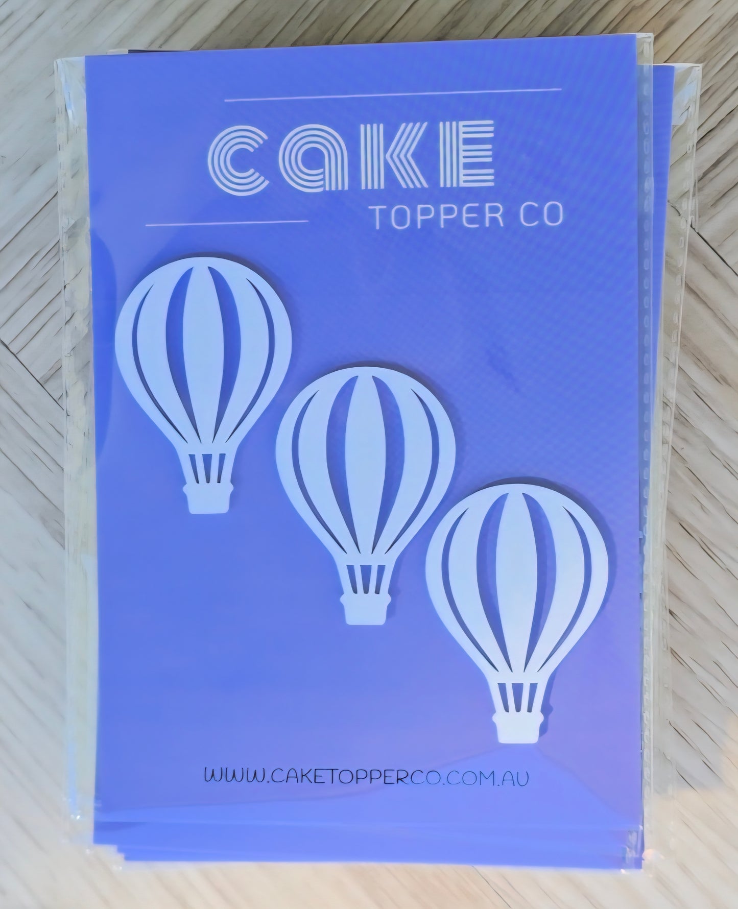 Hot Air Balloon Cake Charms - Pack of 3