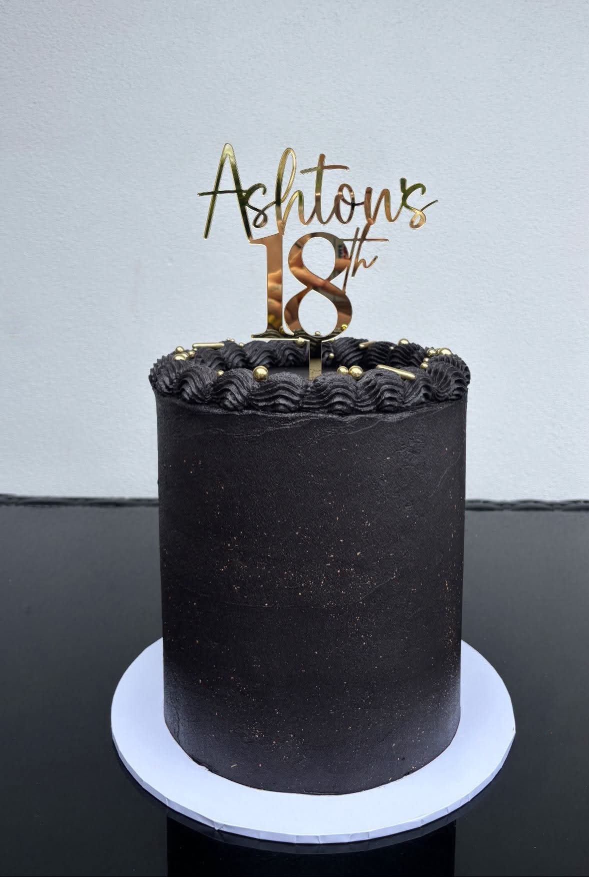 Personalised Name & Age - Cake Topper