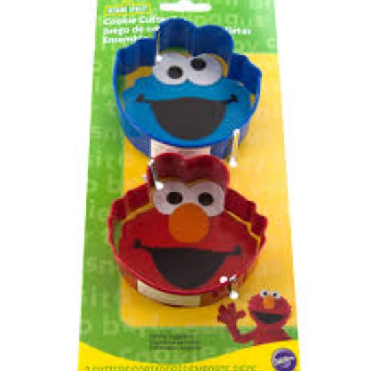 Sesame Street Elmo & Cookie Monster Cookie Cutter Set - 2 pack