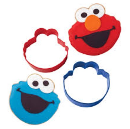 Sesame Street Elmo & Cookie Monster Cookie Cutter Set - 2 pack
