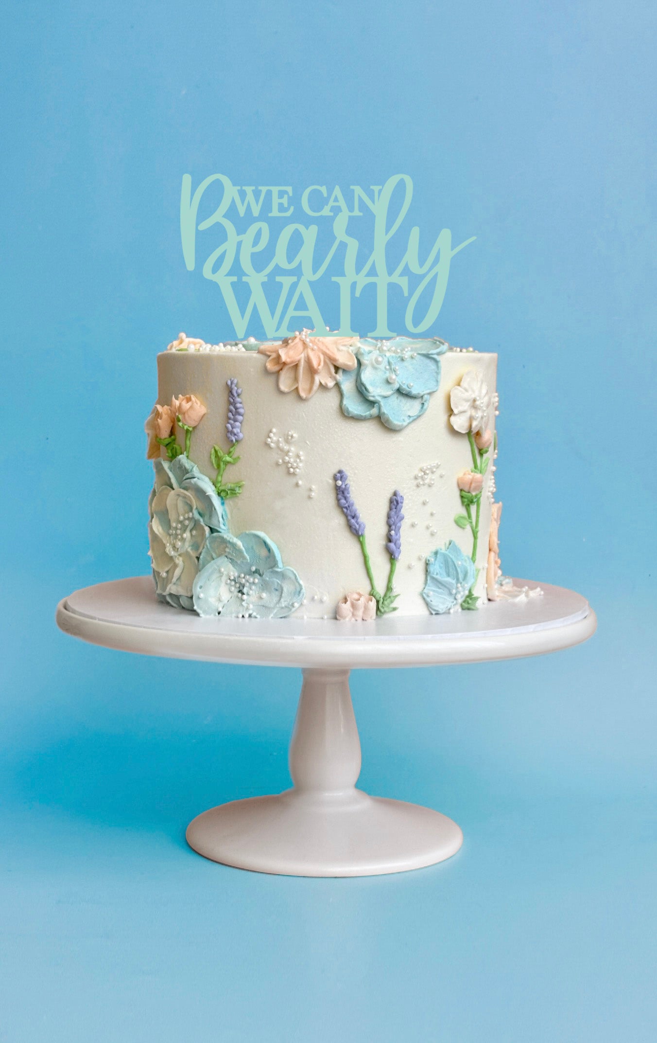 We Can Bearly Wait Cake Topper
